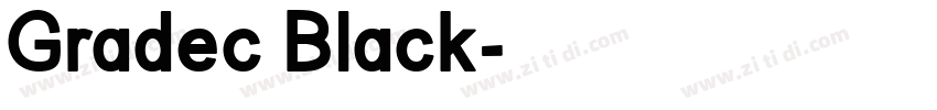 Gradec Black字体转换